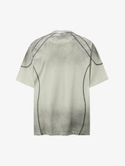 Distressed Digital Print Short-Sleeved T-Shirt