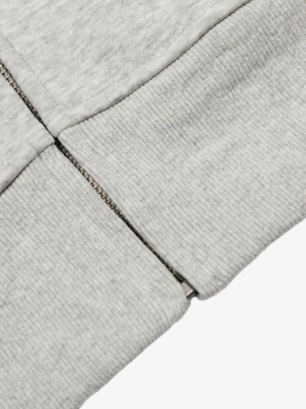 Retro Gradient Letter Print Splicing Cardigan Fur Collar Zip Up Hoodie