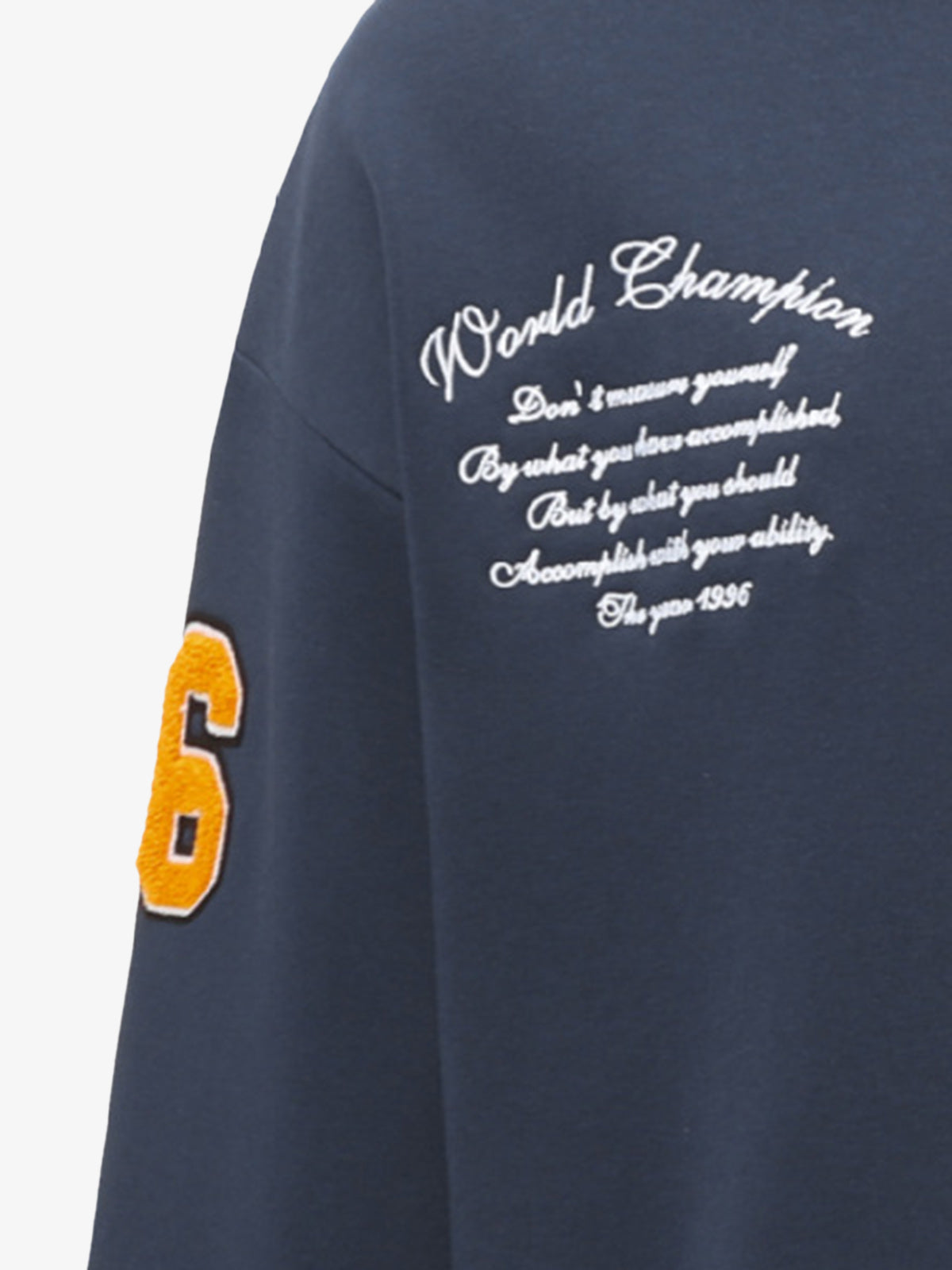 Street Letter Patch Embroidered Heather Hoodie