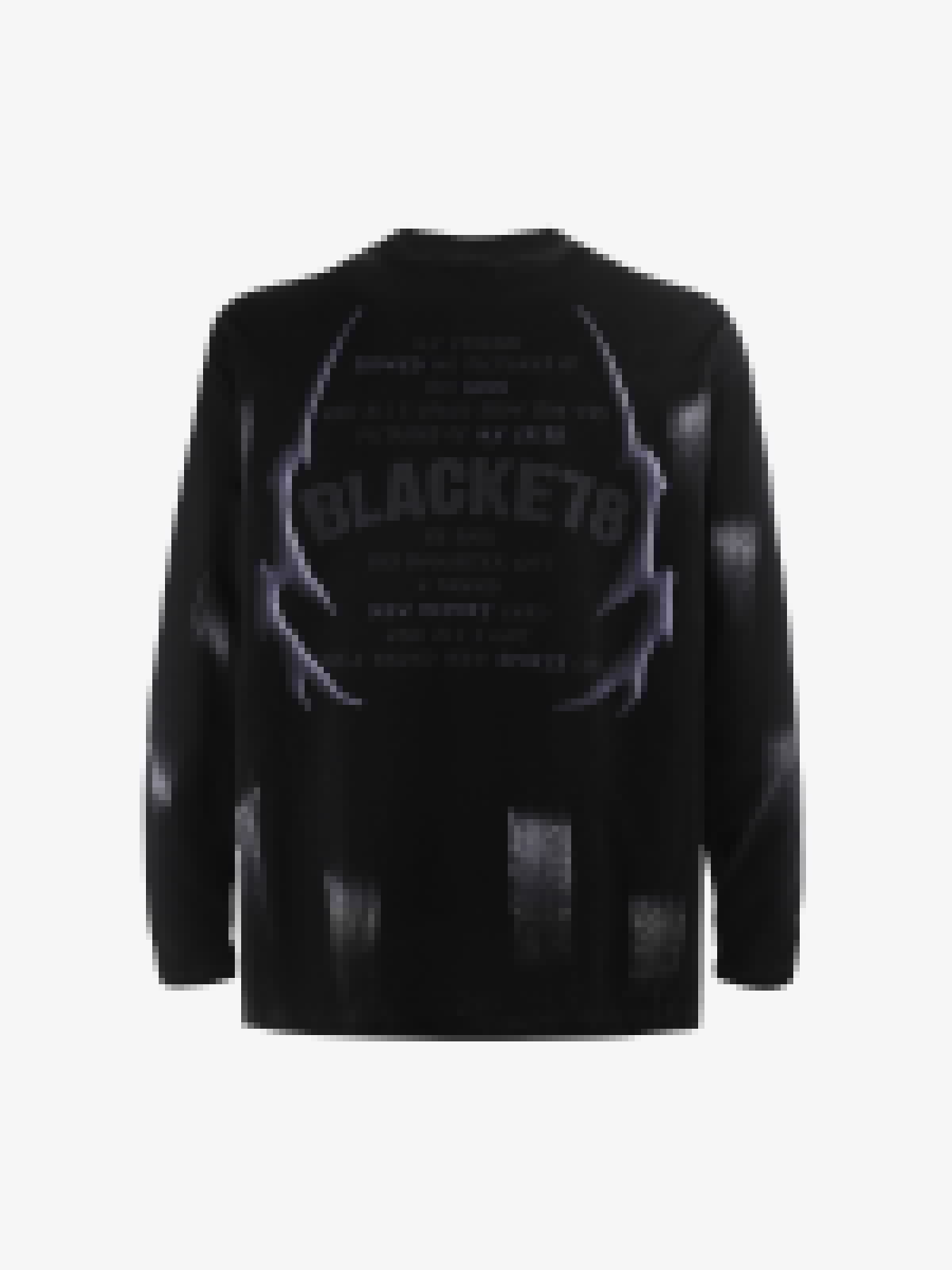 Street Hip-Hop Dark Graffiti Long-Sleeved T-Shirt