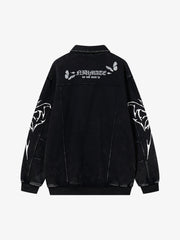 Punk Gothic Butterfly Graphic Streetwear Jacket