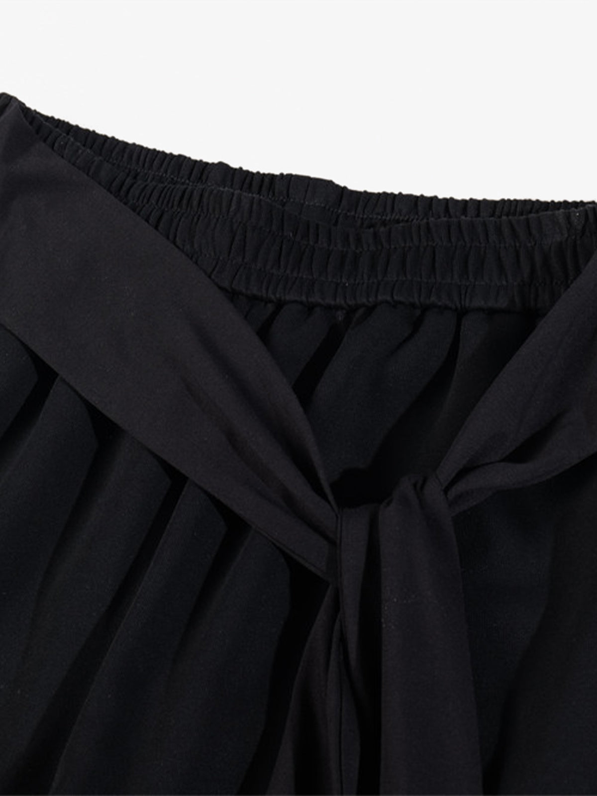 Dark Street Character Print Waist Strap Detail Barrel Pants