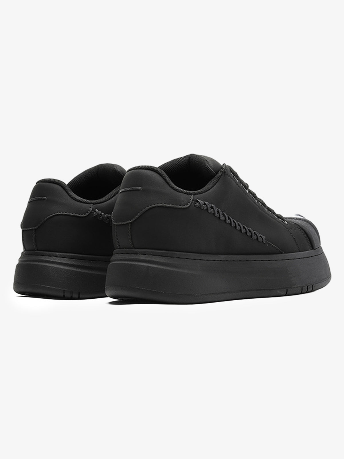 Street Spray-Painted Shell Toe Chunky Sneakers
