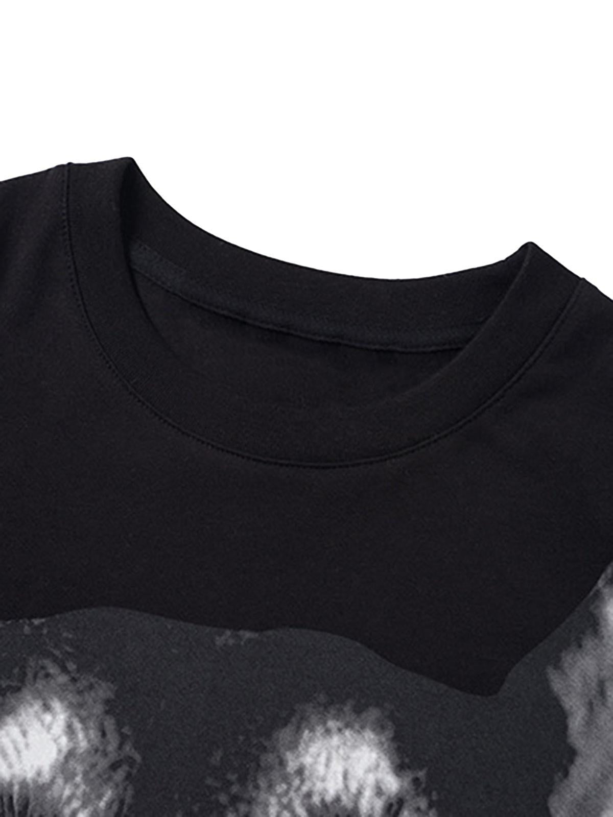 3D Printed Doberman Dog Head Hip Hop T-Shirt
