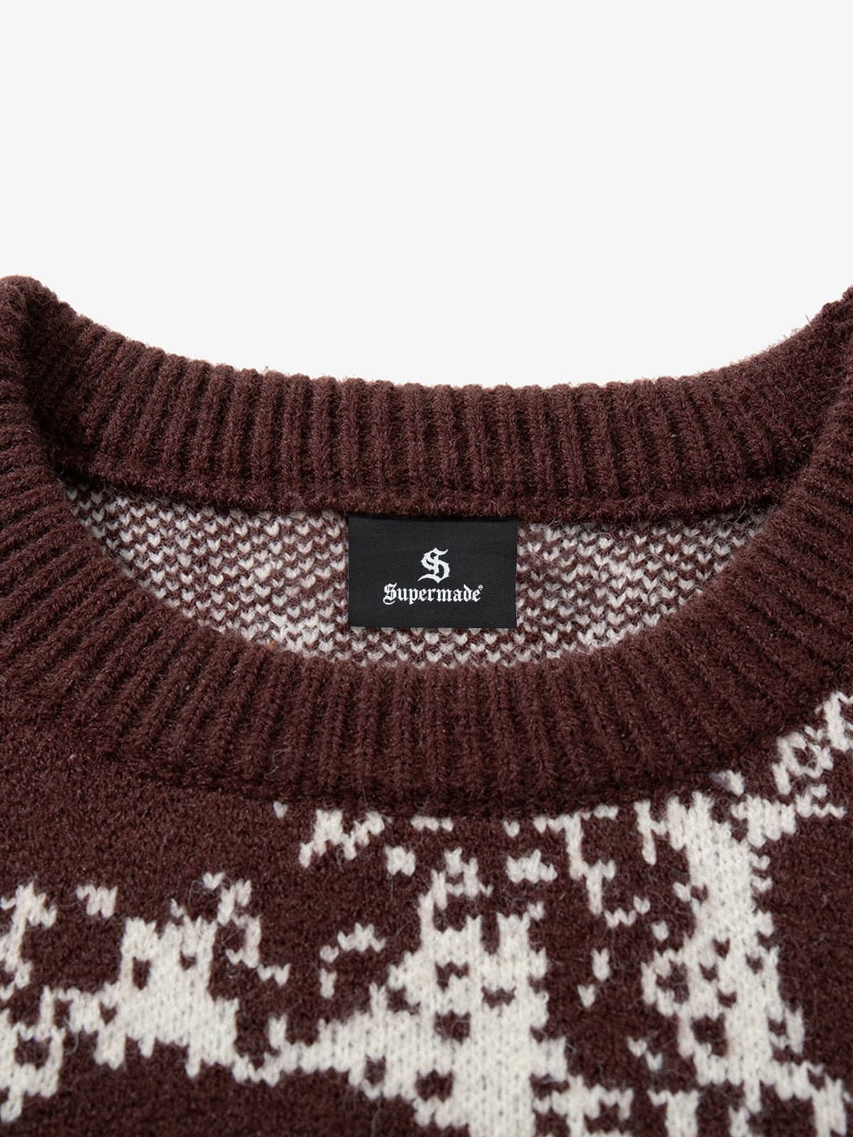 Dark Street Skull Frayed Hem Sweater