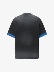 Vintage Distressed Washed Gradient Short-Sleeved T-Shirt