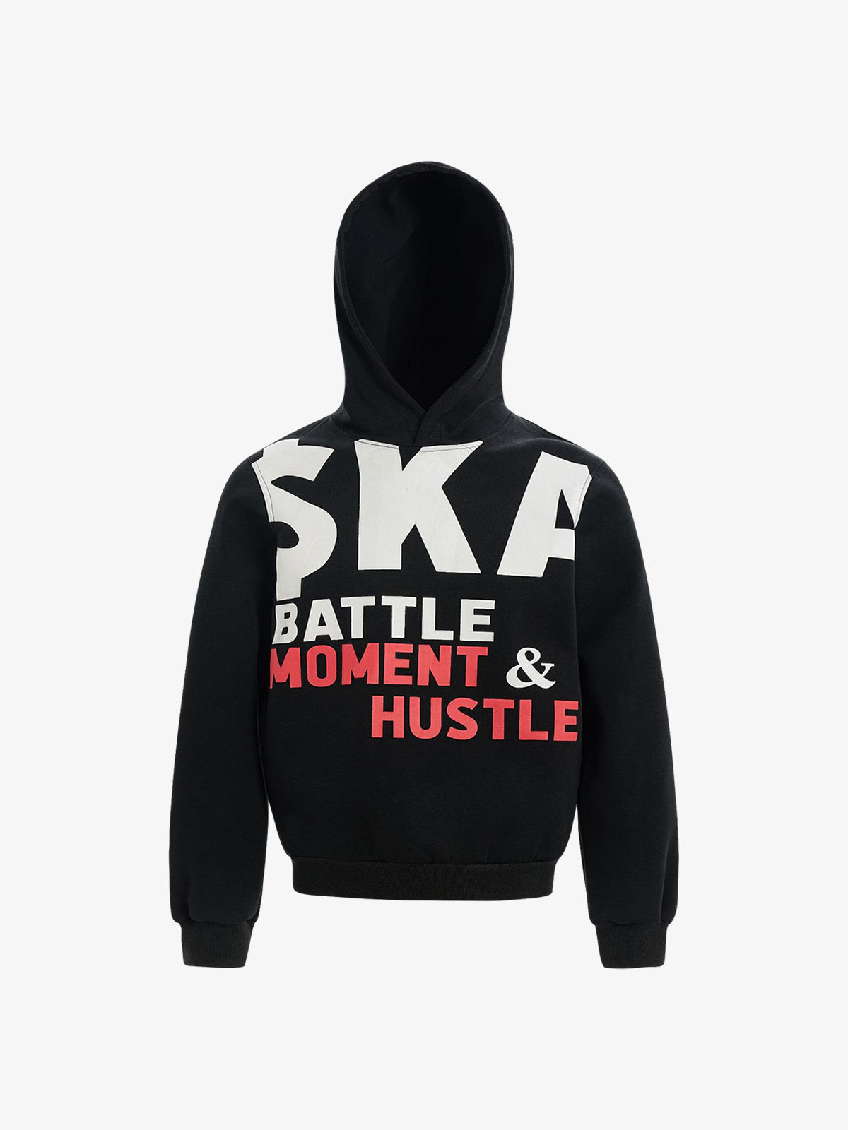 Retro Letter Print Thickened Hoodie