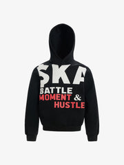 Retro Letter Print Thickened Hoodie