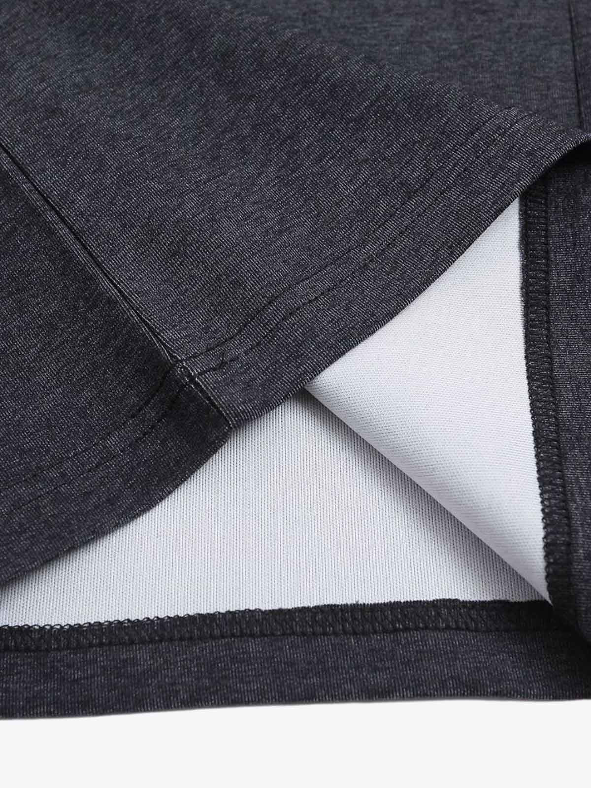 Retro Deconstructed Patchwork Striped Lapel T-Shirt