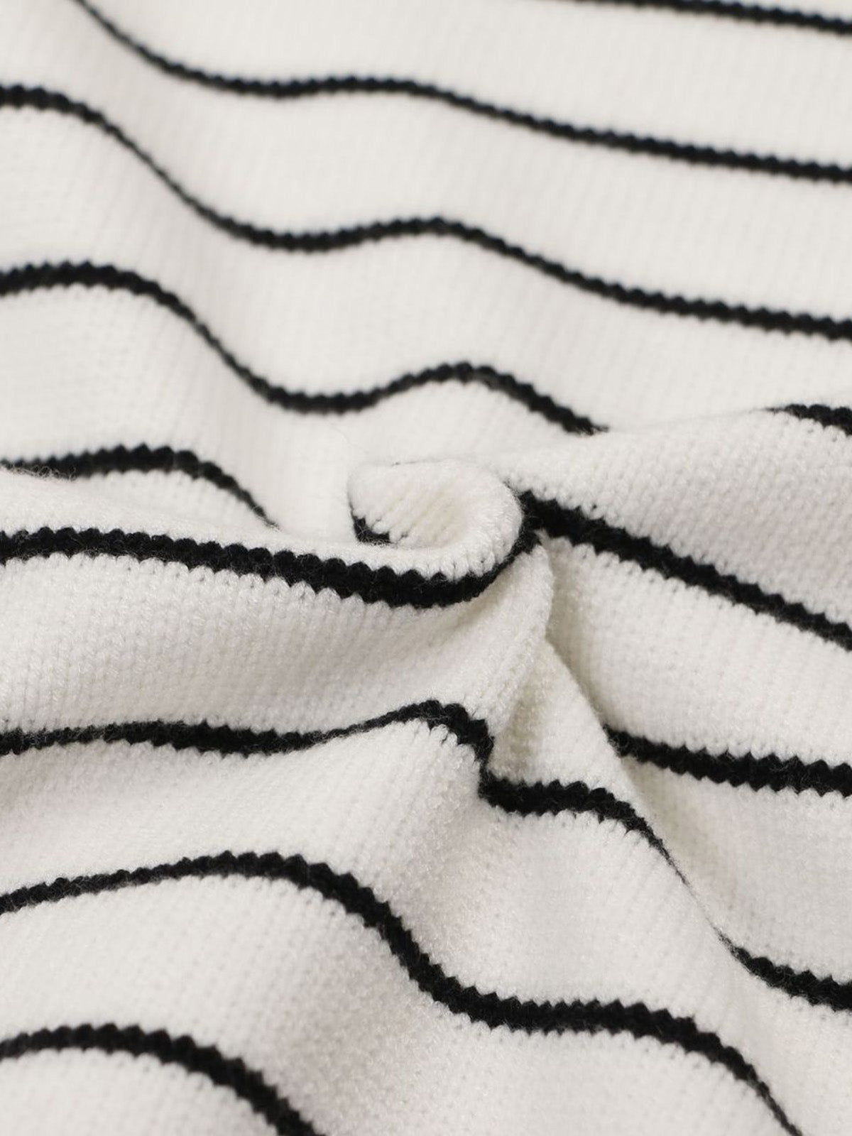 Striped Star Jacquard Loose Knitted Sweater