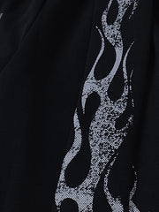 Dark Street Letter Flame Sweatpants