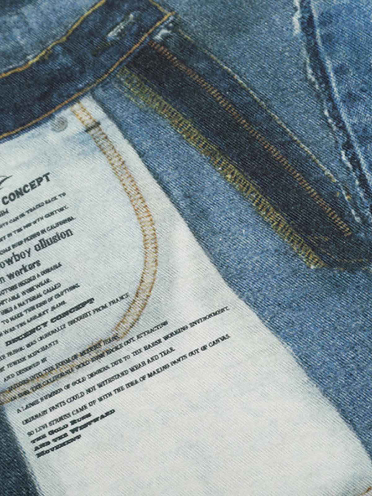 Vintage Patchwork Ripped Barrel Jeans