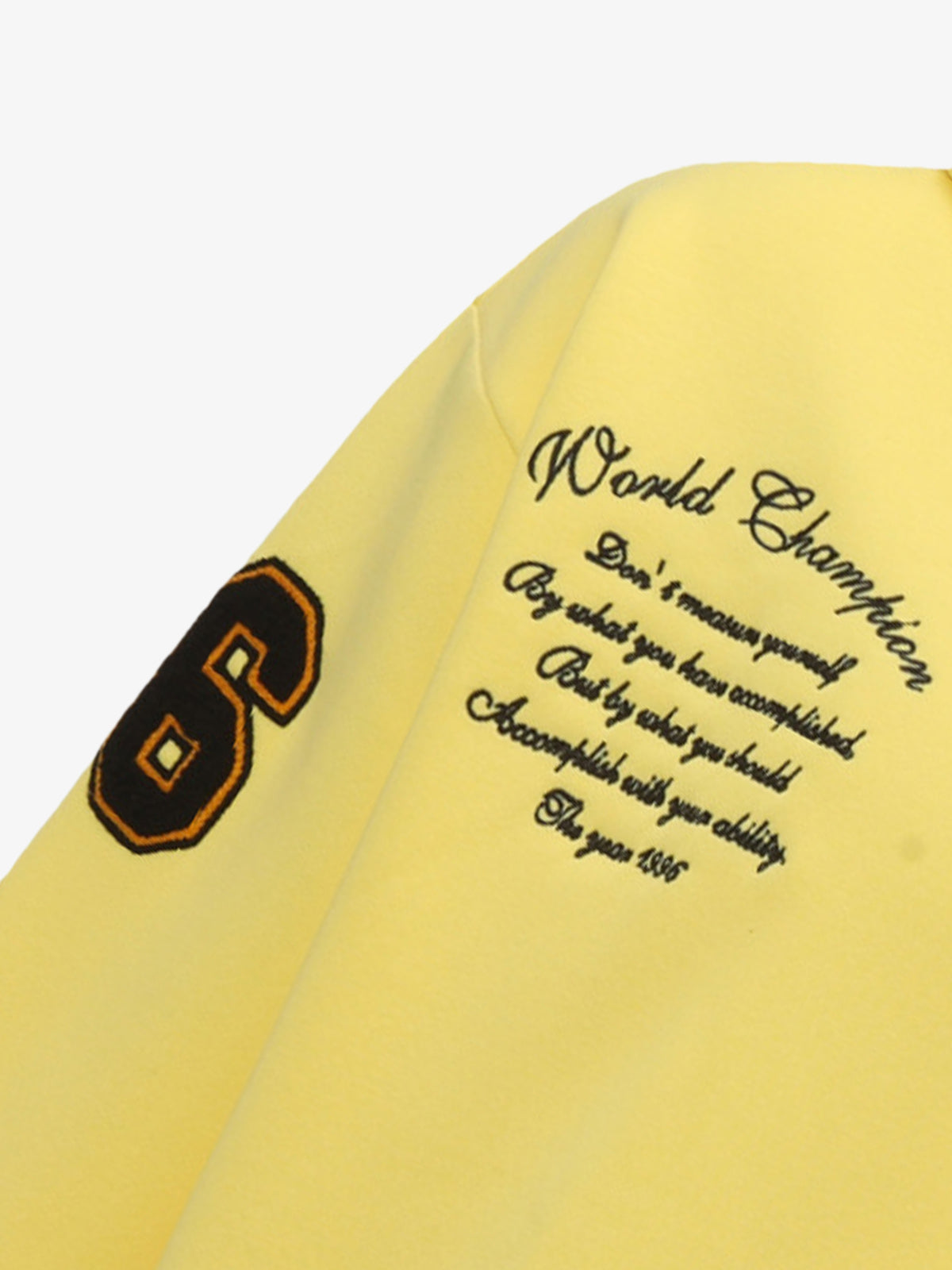 Street Letter Patch Embroidered Heather Hoodie