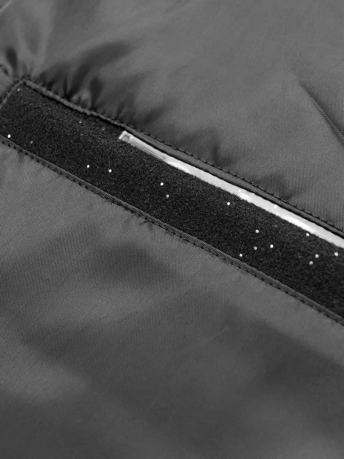 Retro Rhinestone Double Zipper Cotton Jacket