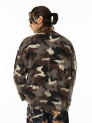 Street Camouflage Crew Neck Sweater