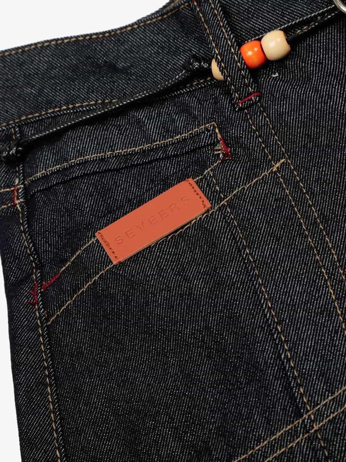 Vintage Washed Pendant Detail Jeans