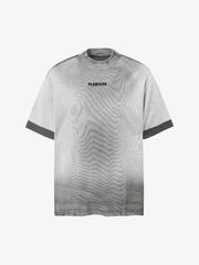 Vintage Distressed Washed Gradient Short-Sleeved T-Shirt