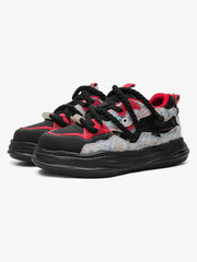Street Deconstructed Color Splash Sneakers