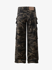 Functional Camouflage Multi-Pocket Work Pants