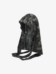 Dark Punk Camouflage Hooded Cape
