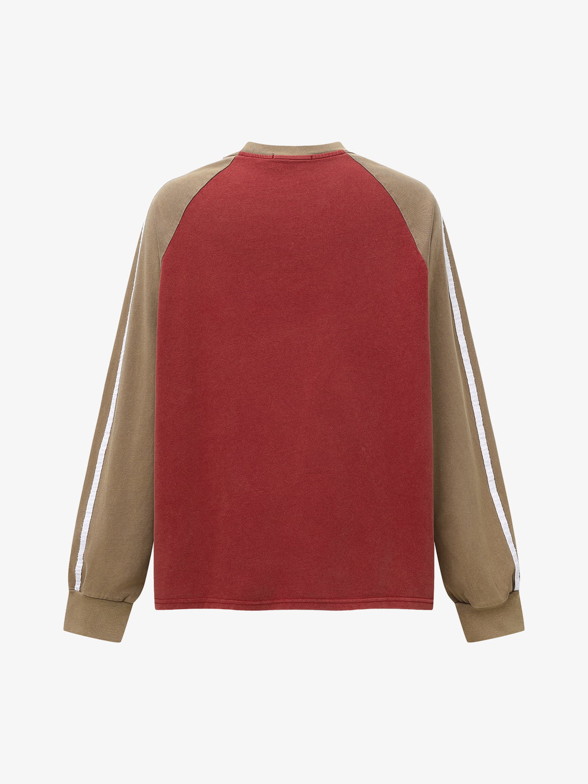 Retro Distressed Motorcycle Colorblock Sweatshirt