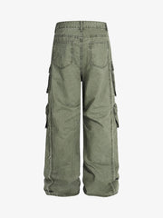 Street Functional Multi-Pocket Workwear Casual Pants