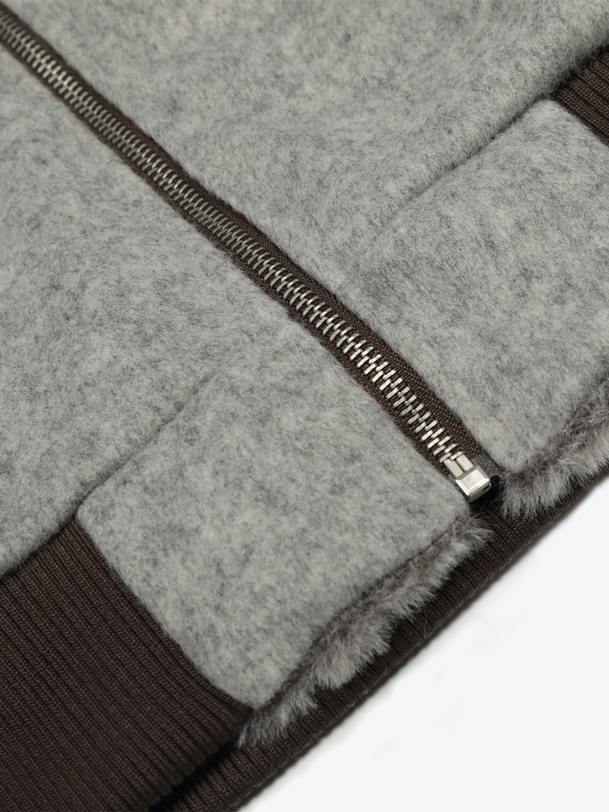 Retro Reversible Fleece Lined Zip-up Hooded Jacket