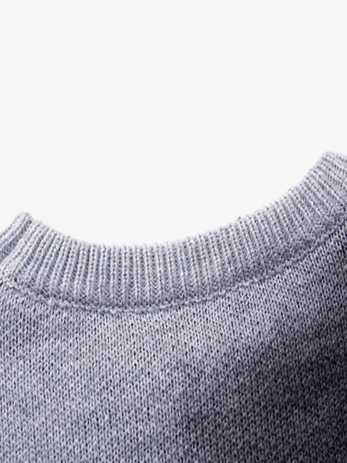Raw Edge Damaged Dirty Dyed Niche Sweatshirt