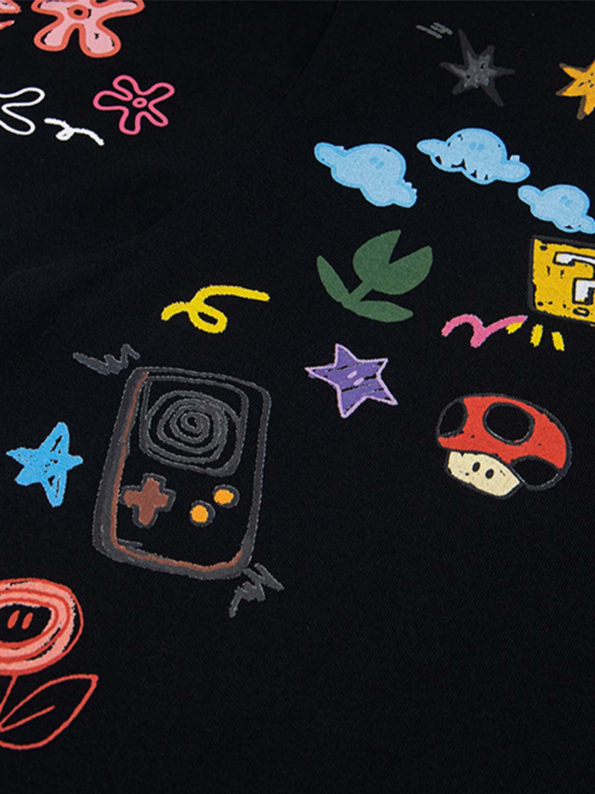 Floral Embroidered Crew Neck T-Shirt