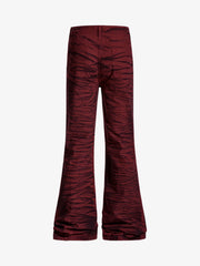 Wasteland Lava Wash Flared Wrinkled Texture Pants