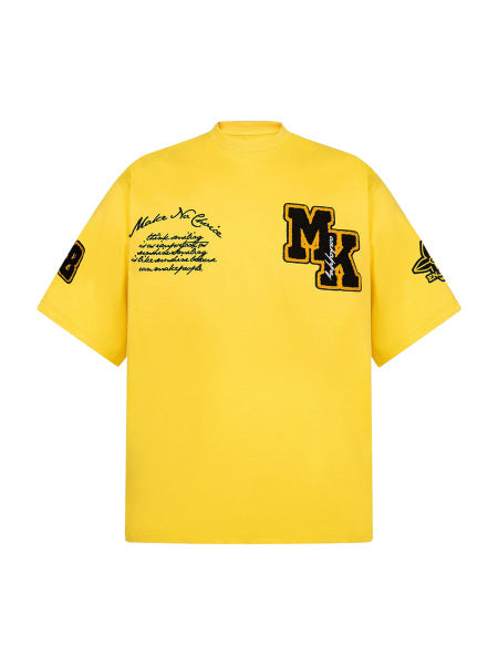 Heavy Embroidery Patch Embroidered T-Shirt