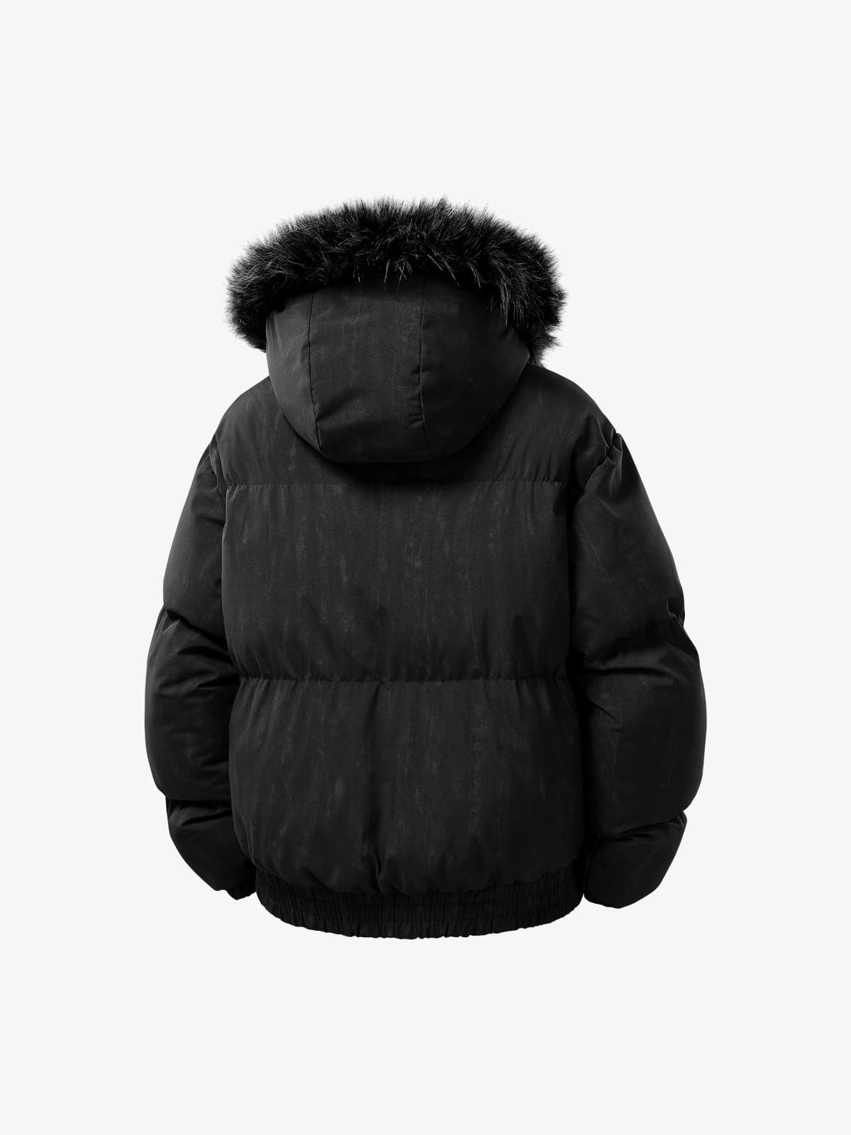 Vintage Fur Collar Hooded Cotton Jacket