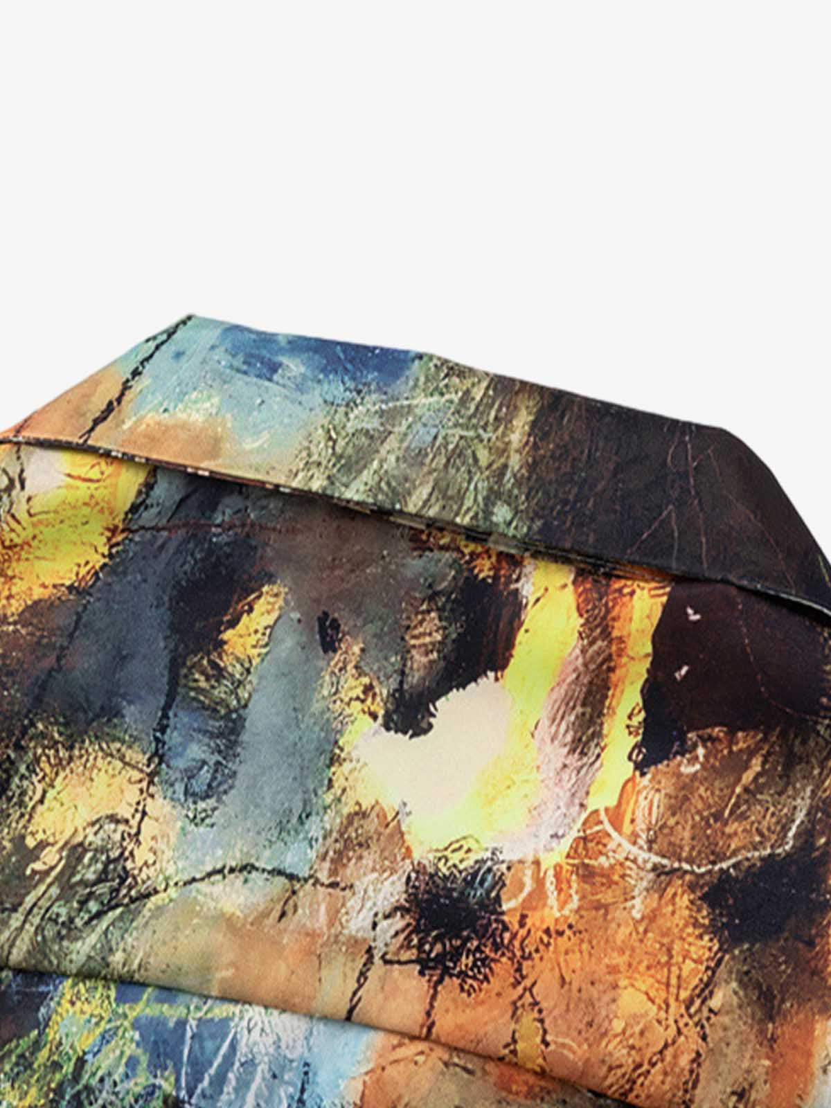 Oil Painting Print Short-Sleeved Shirt