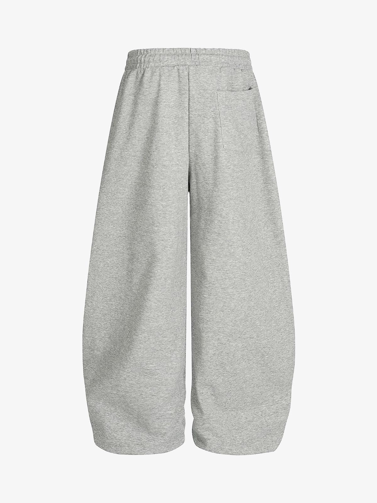Hip-Hop Patch Embroidered Wide-Leg Sweatpants