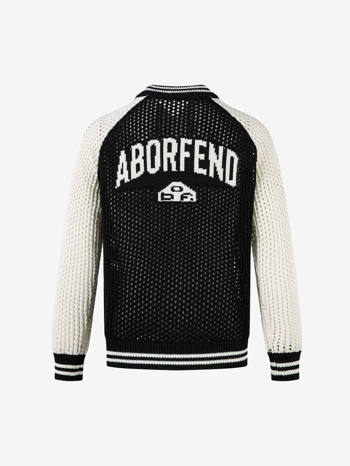 Hollow Knit Sports Zipper Racing Jacket