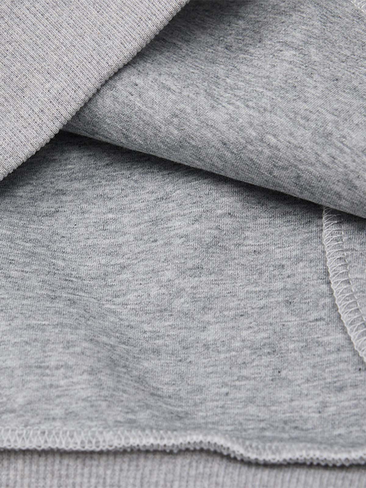 Retro Letter Print Thickened Hoodie