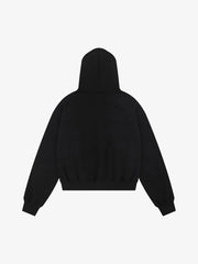 Street Hip-Hop Rhinestone Cropped Hooded Sweatshirt