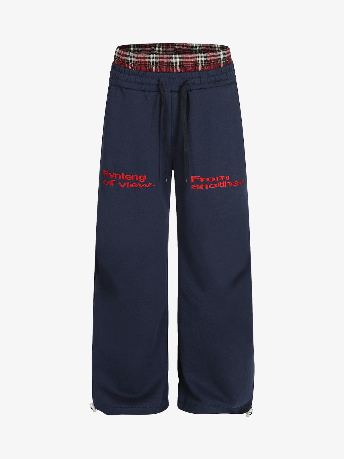 Retro Double Waist Loose Wide-Leg Pants