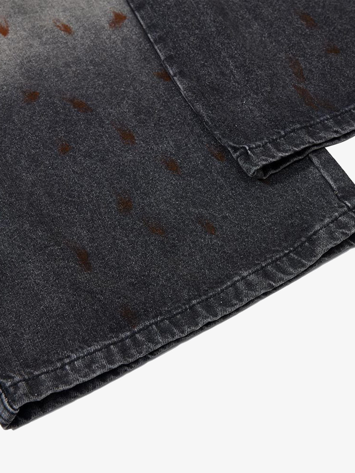 Wasteland Heavy Washed Distressed Tie-Dye Work Jeans