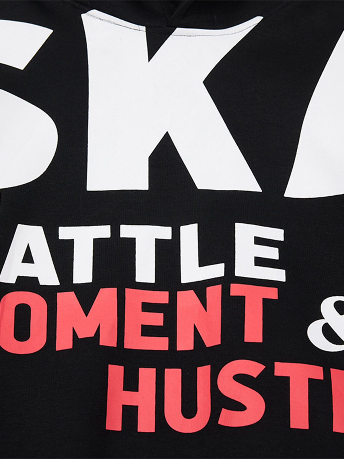 Retro Letter Print Thickened Hoodie