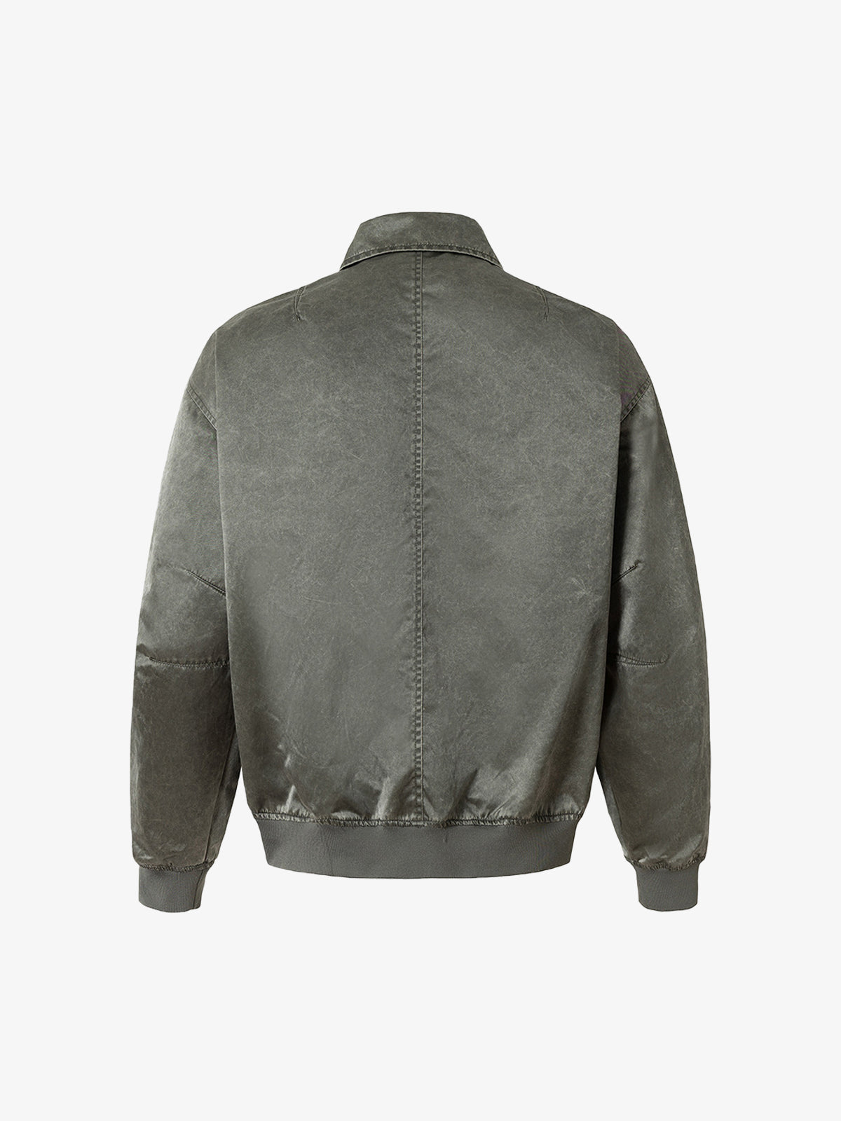 Retro Utility Nylon Patchwork Bomber Jacket