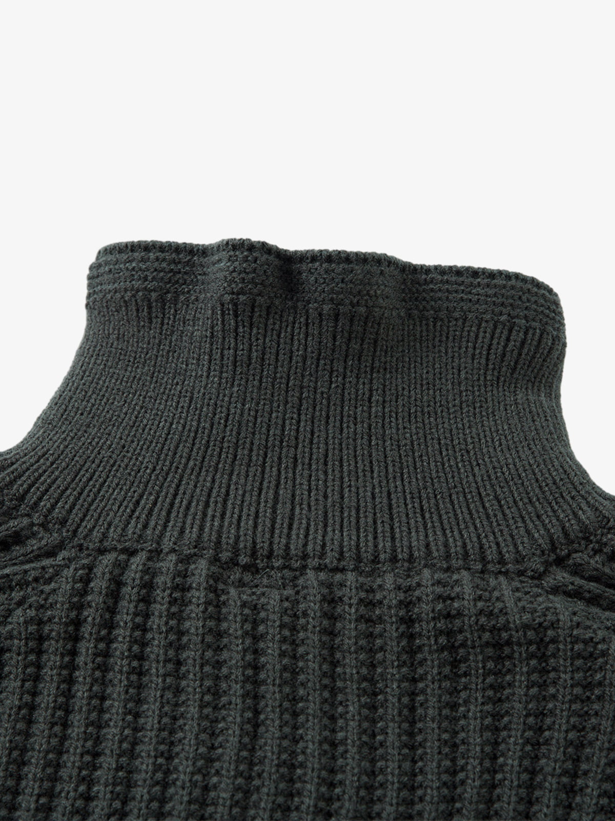 Vintage Faux Two-Piece Layered Collar Turtleneck Sweater