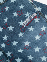 Vintage Star Embroidered Barrel Jeans