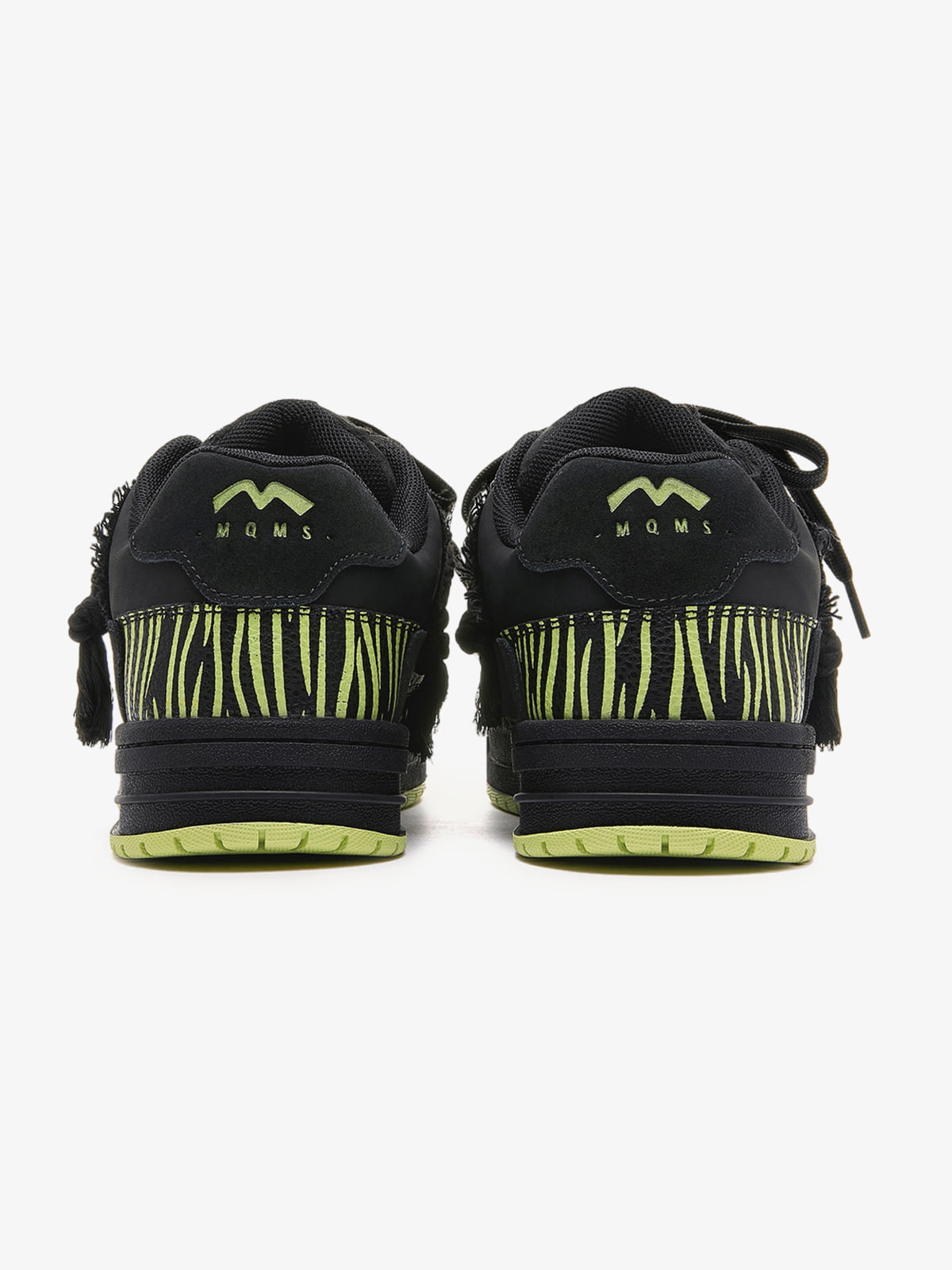 Street Contrast Color Zebra-Print Chunky Sneakers