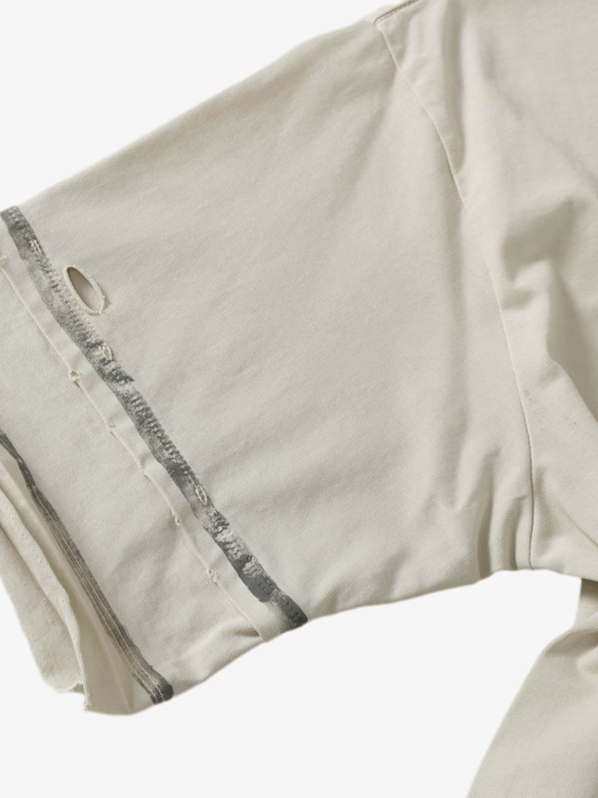 Graffiti Raw Edge Patchwork T-Shirt