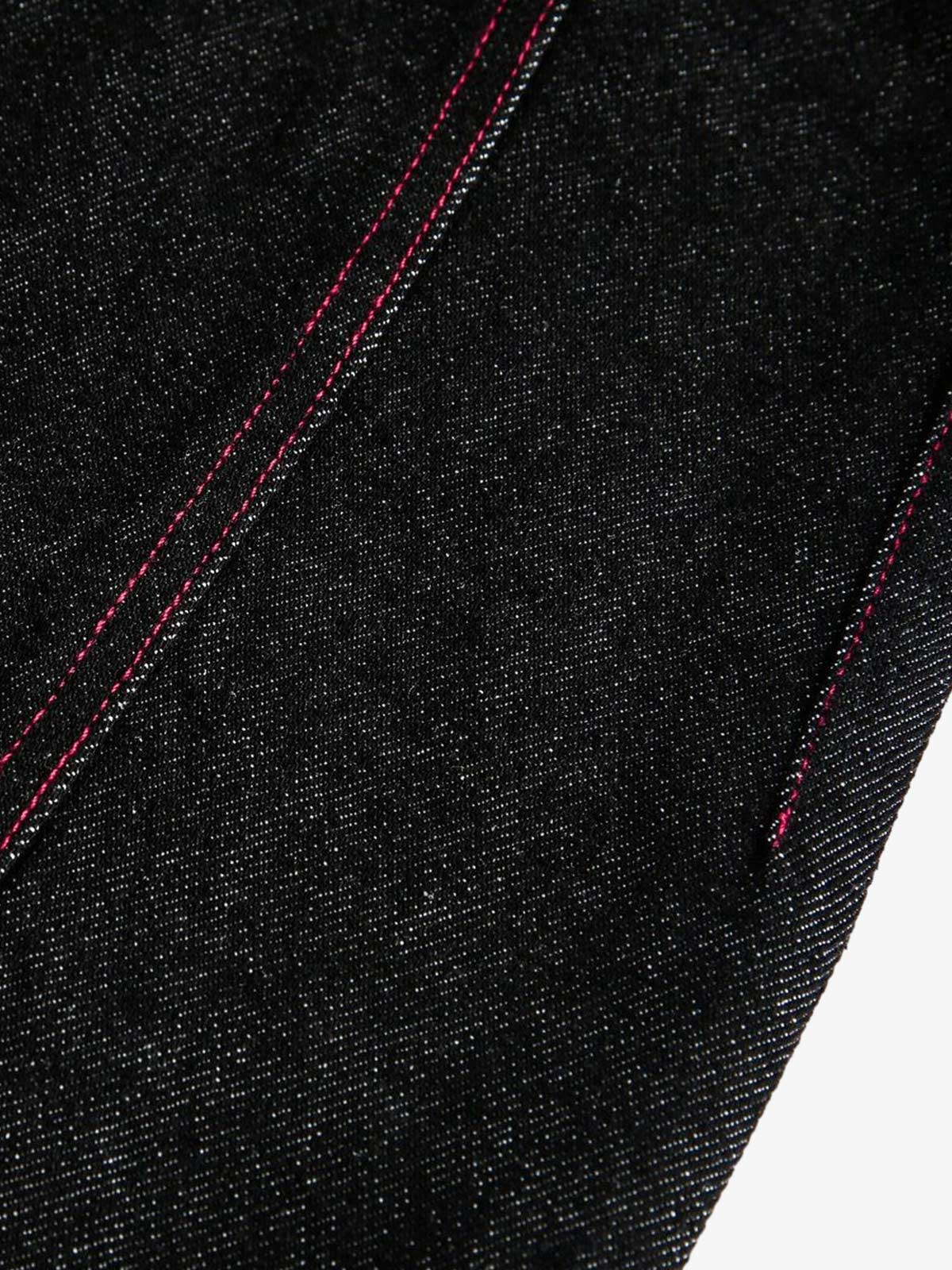 Street Culottes Red Stitching Barrel Jeans