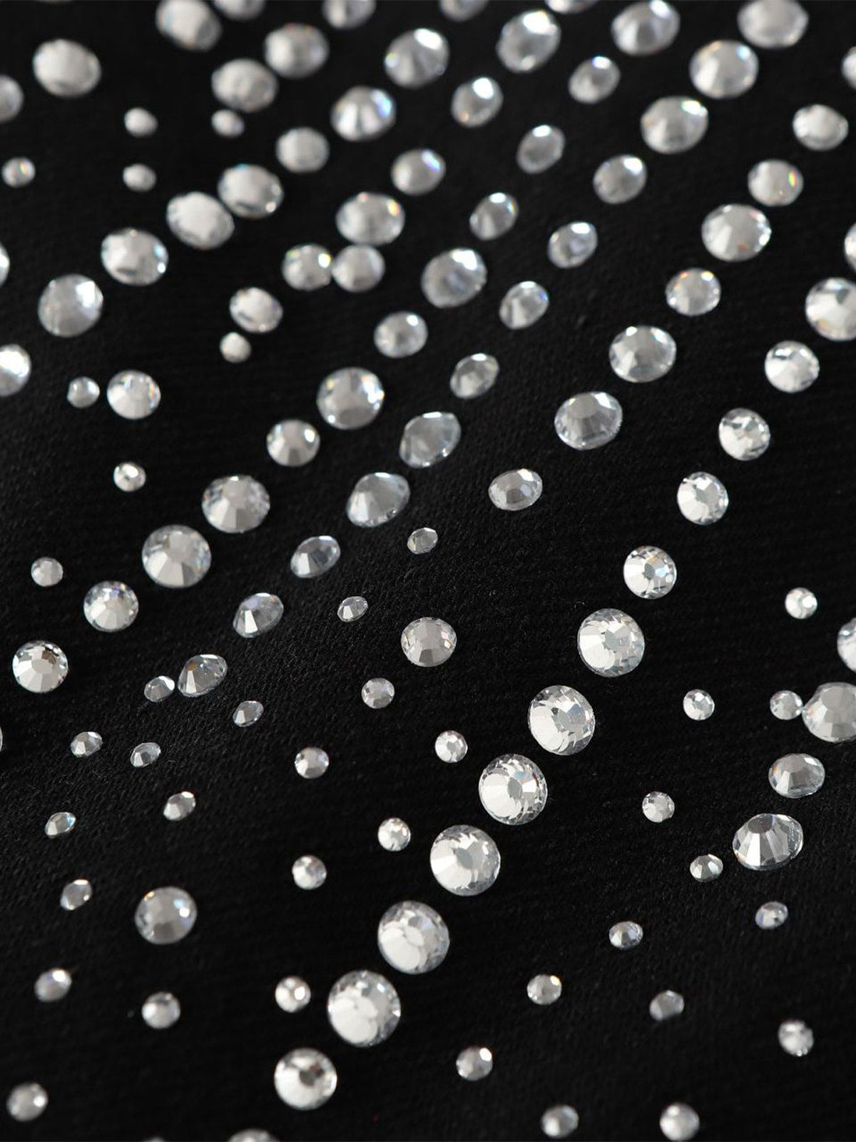 Retro Denim Full Rhinestone Design Baggy Jeans