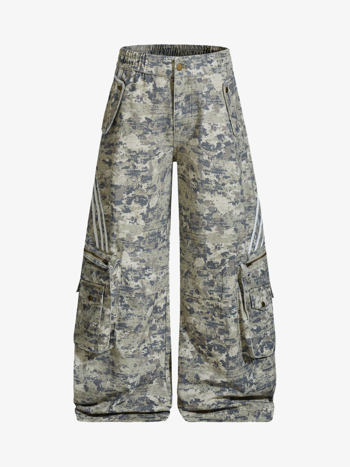 Street Camo Multi-Pocket Workwear Scimitar Pants