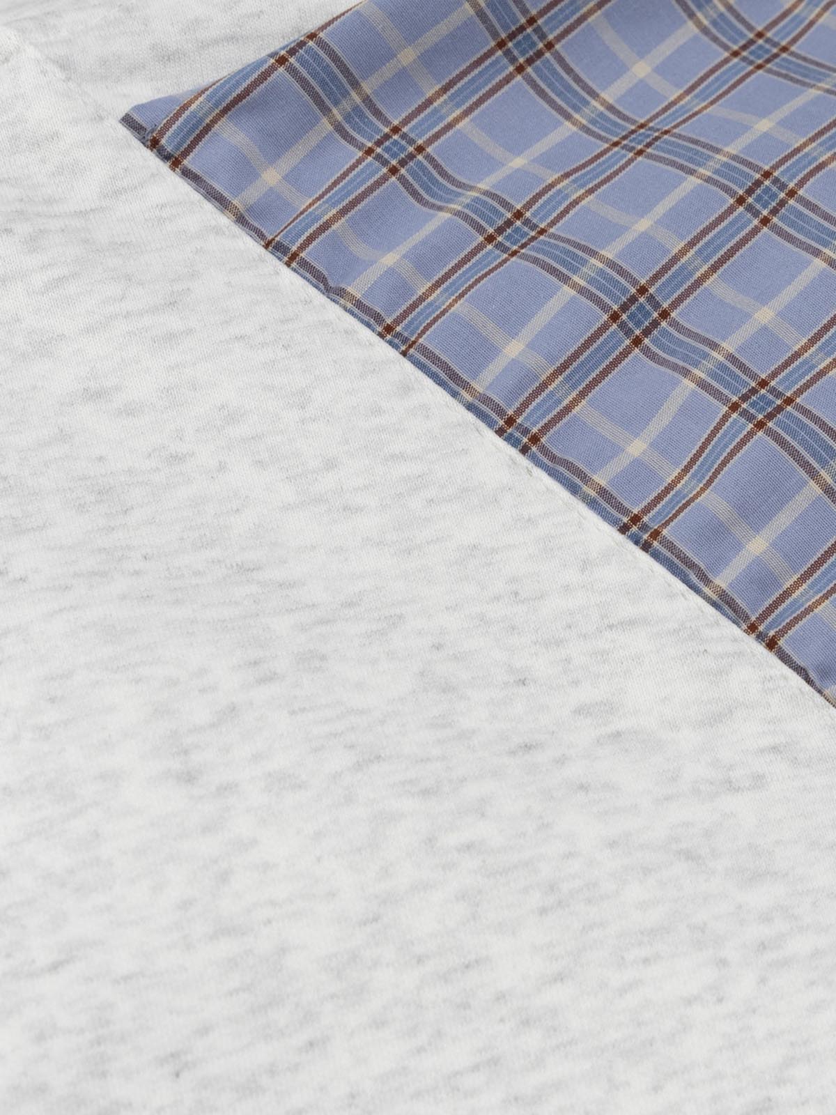 Retro Street Plaid Bow Stitching Hoodie