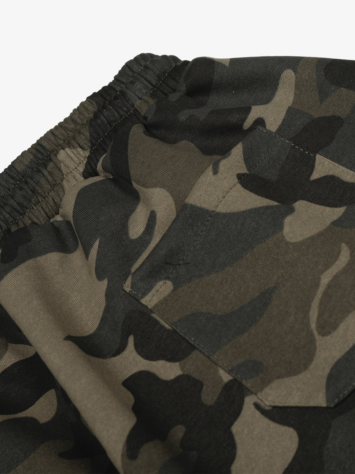 Retro Patchwork Embroidered Camouflage Barrel Pants
